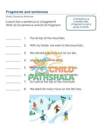 Sentence Fragments B
