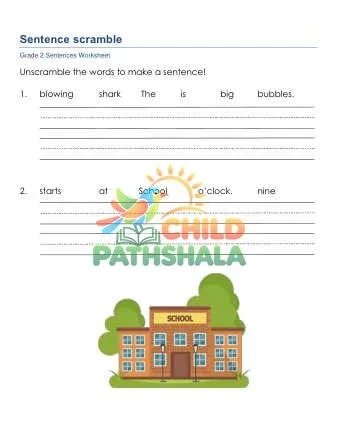 Preview of Sentence Scramble