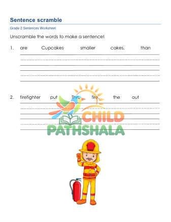 Sentence Scramble B
