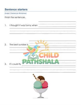 Sentence Starters C