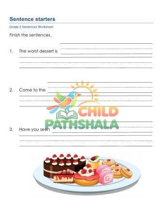 Sentence Starters D