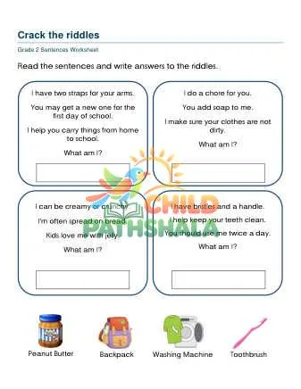 Preview of Sentences Riddle