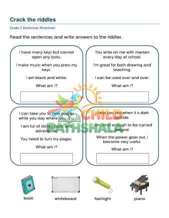 Preview of Sentences Riddle Qaj