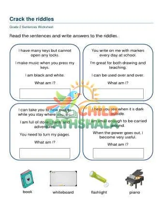 Preview of Sentences Riddle Qaj