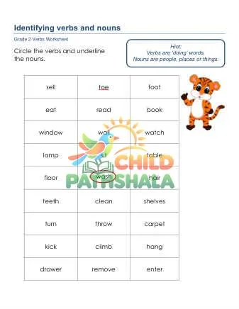 Preview of Verbs Nouns