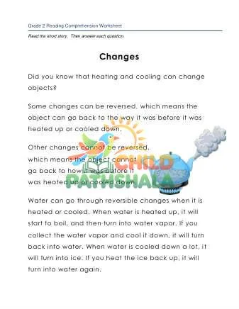 Preview of 2 Reading Changes