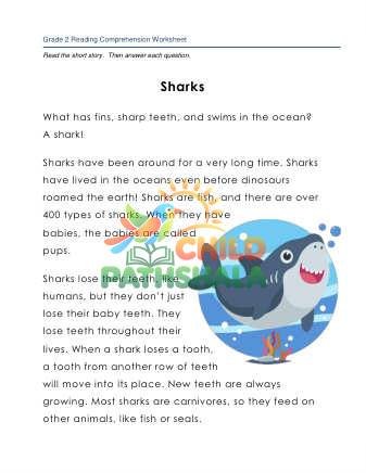 Preview of 2 Reading Sharks