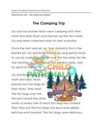 Preview of Story Camping Trip