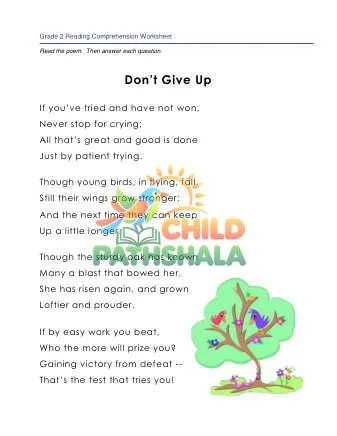 Preview of Story Dont Give Up