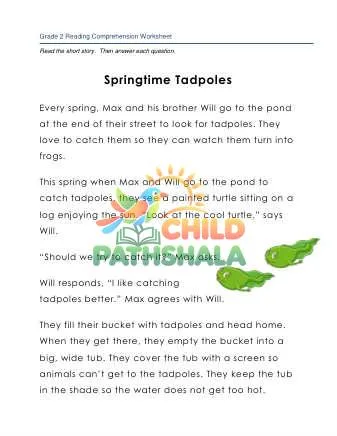 Preview of Story Tadpoles