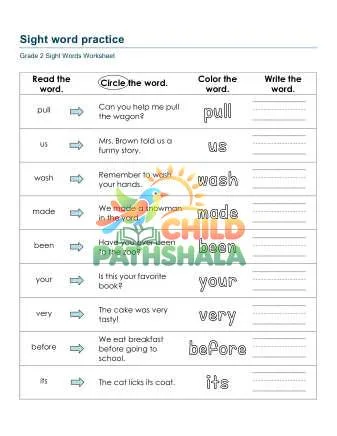 Preview of Sight Word Practice Rwj