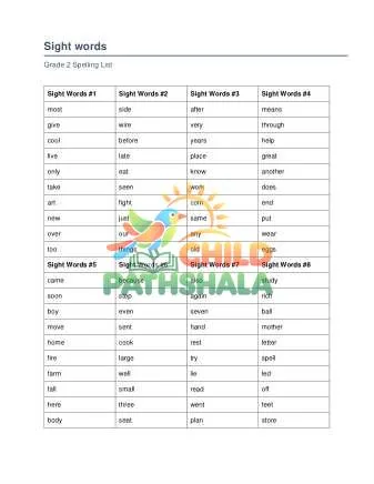 Preview of Sight Words