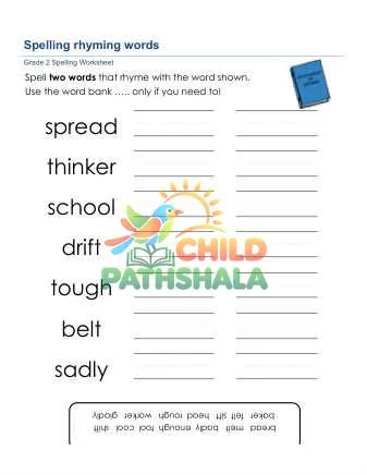 Preview of Spelling Rhyming Words Nmk