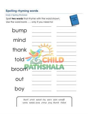 Preview of Spelling Rhyming Words Pmt