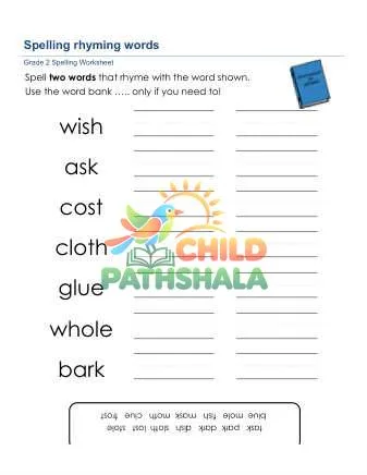 Preview of Spelling Rhyming Words Zrr
