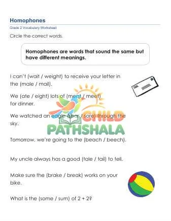 Preview of Homophones