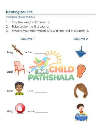 Preview of Phoneme Deletion
