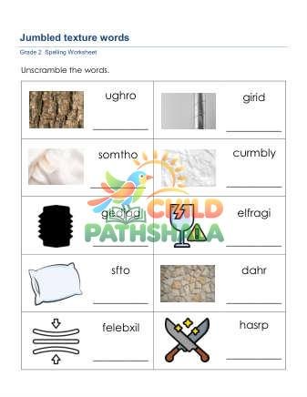 Jumbled Words 4 Worksheet for Grade 2