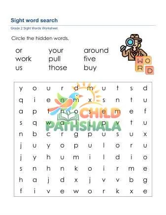 Preview of Sight Word Search