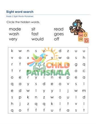 Preview of Sight Word Search