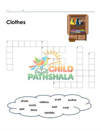 Preview of Spelling Words Crossword Bvk