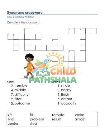 Synonyms Crossword 1