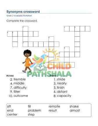 Preview of Synonyms Crossword