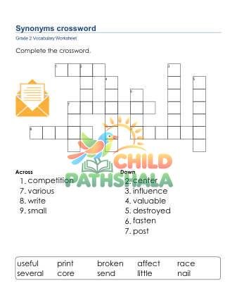 Synonyms Crossword 4