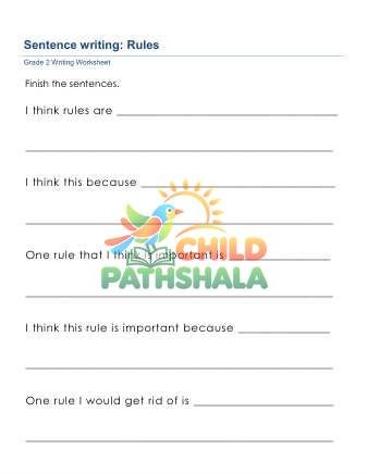 Creative Writing Sentences Zwj Worksheet for Grade 2