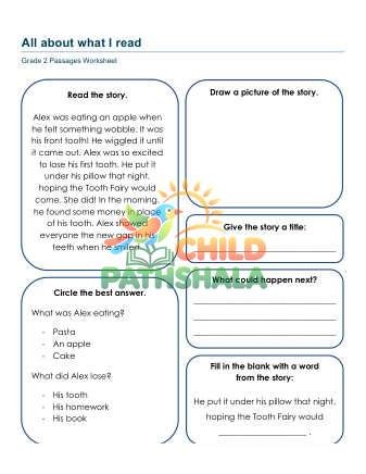 Paragraph Recap Worksheet for Grade 2