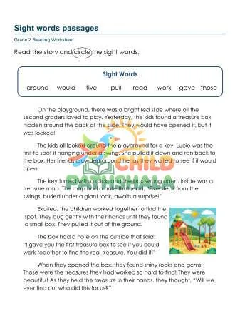 Preview of Sight Word Paragraphs Uiy