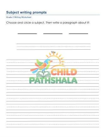 Preview of Subject Writing Prompts