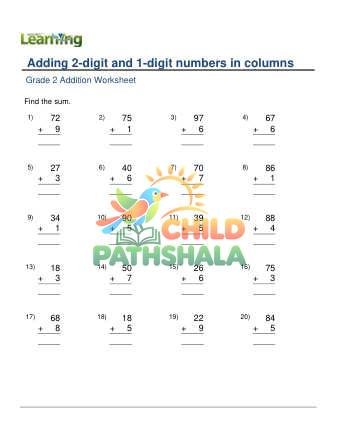 Preview of Add 2 Digit 1 Digit In Columns C