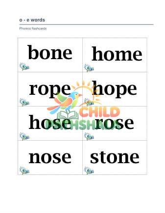 Preview of Phonics Flashcards D