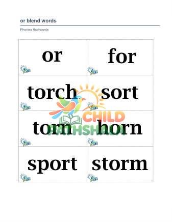 Preview of Phonics Flashcards E