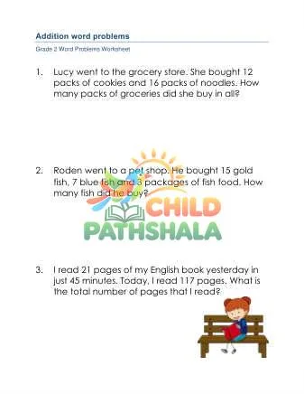 Preview of Addition Word Problems