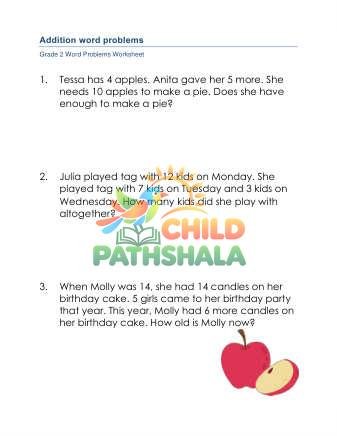 Preview of Addition Word Problems D