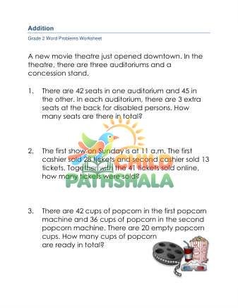 Word Problems Addition C