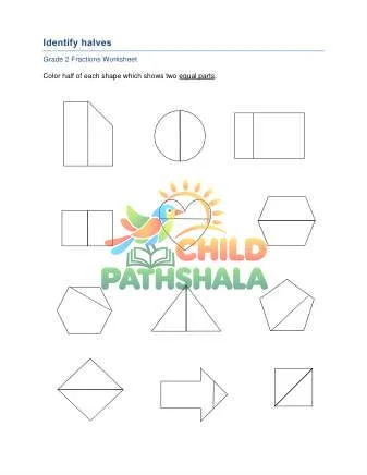 Preview of Fractions Halves