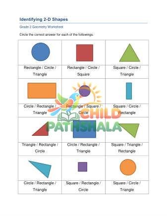 Geometry Identify 2d Shapes A