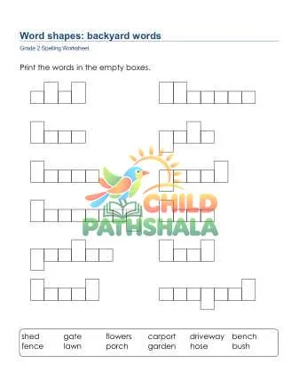 Preview of Word Shapes