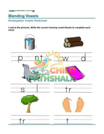 Preview of Write Blending Vowels