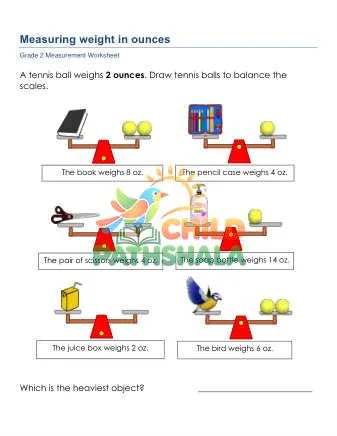 Preview of Measurement Weight Ounces