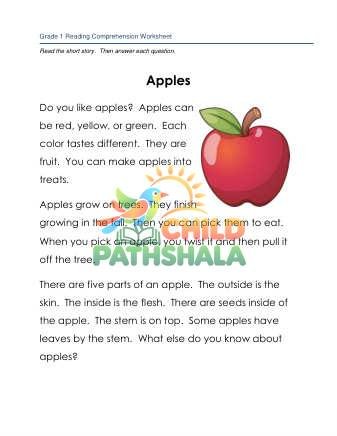 Preview of 1 Reading Apples