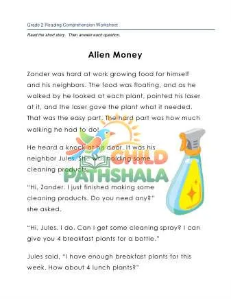 Preview of 2 Reading Alien Money
