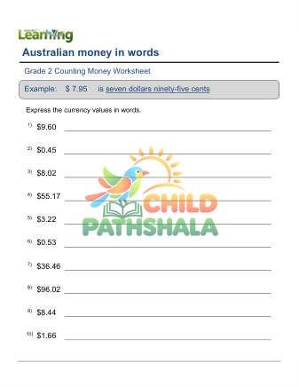Australian Money In Words B