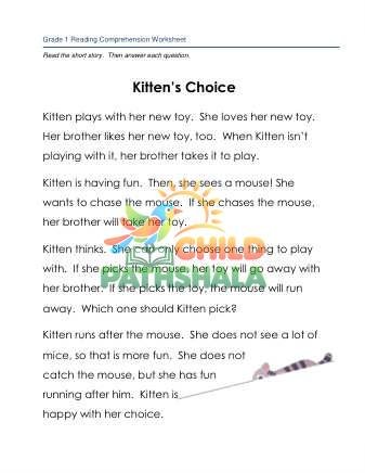 Preview of 1 Reading Kitten