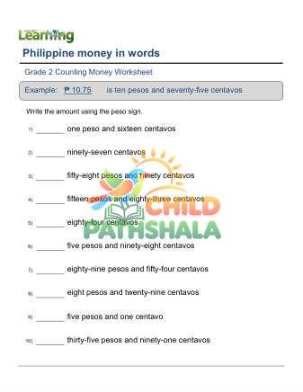 Filipino Money In Words D