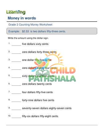 Money Words To Numbers F