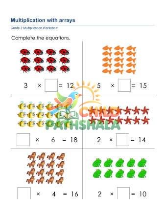 Multiplication Arrays B